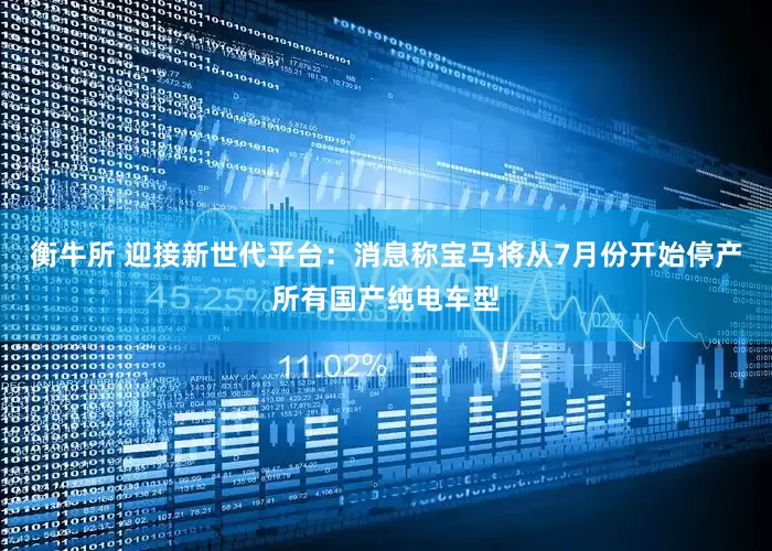 衡牛所 迎接新世代平台：消息称宝马将从7月份开始停产所有国产纯电车型